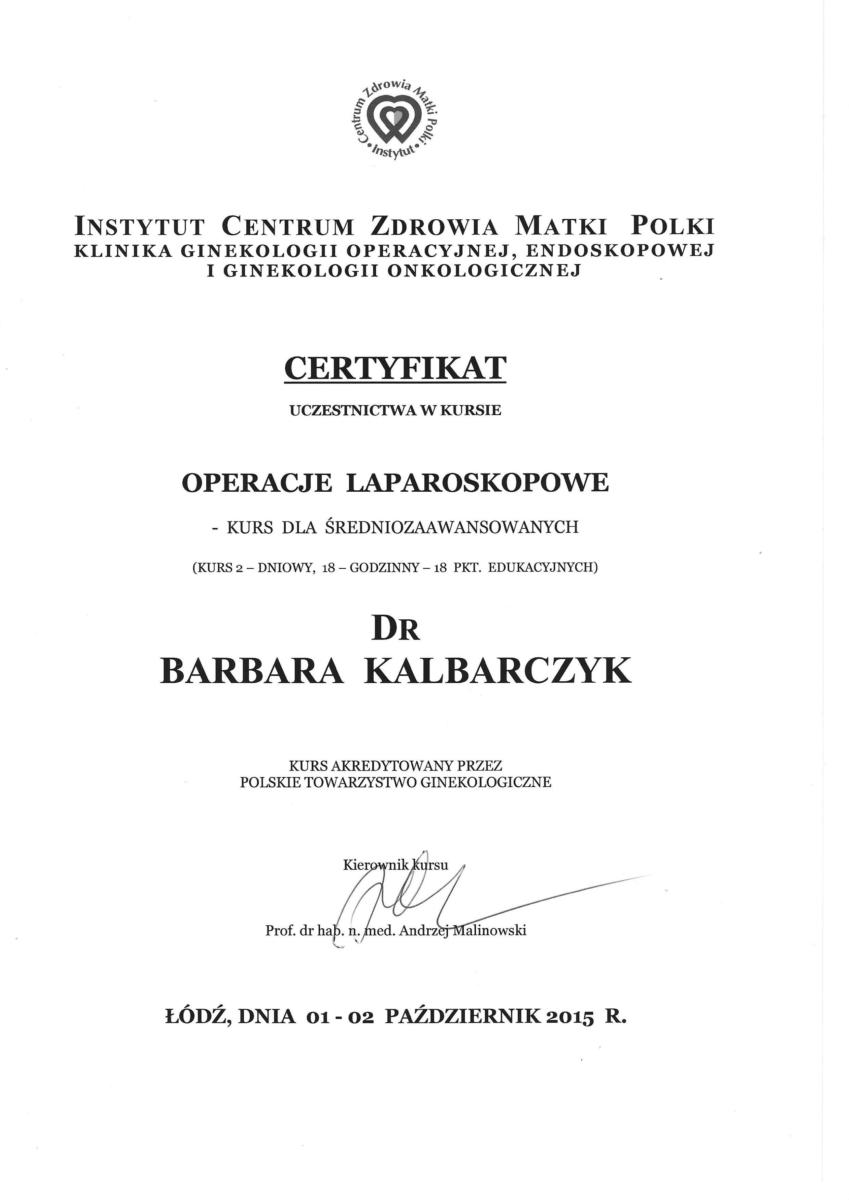 operacje laparoskopowe